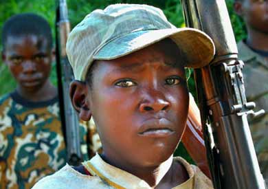 Niños soldados en la guerra civil de Congo