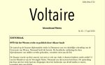 Voltaire, Internationaal Nieuws, nr. 83