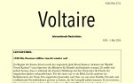 Voltaire, internationale Nachrichten, #85