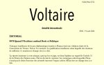 Voltaire, actualité internationale, n°83
