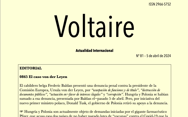 Voltaire, Actualidad Internacional, #81