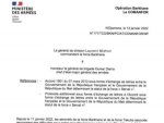 Carta de la fuerza francesa Barkhane al jefe del ‎estado mayor maliense‎