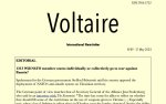 Voltaire, International Newsletter N°89