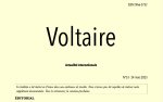 Voltaire, actualité internationale n°33