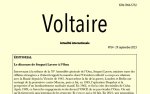 Voltaire, actualité internationale, n°54