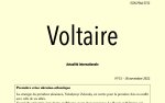 « Voltaire, actualité internationale » n°15 est paru