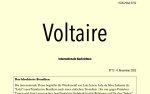 Voltaire: Internationale Nachrichten n°13 ist erschienen