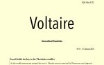 Voltaire International Newsletter N°25