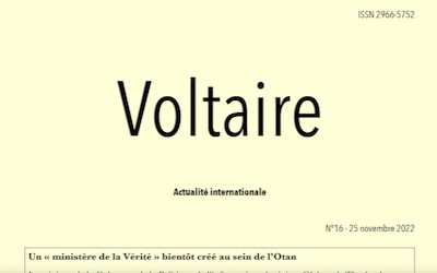 Le numéro 16 de « Voltaire, actualité internationale » est paru