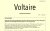 Voltaire, internationale Nachrichten, #87